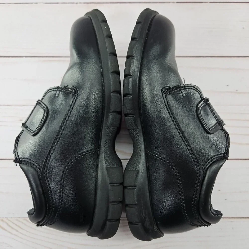 Smart Fit Black Toddler Boys Dress‎ Shoe Size 12.5 Strap Skid Resistant